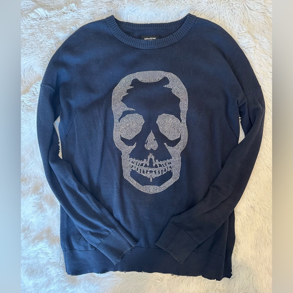 Zadig & Voltaire Beaded Skull Pullover